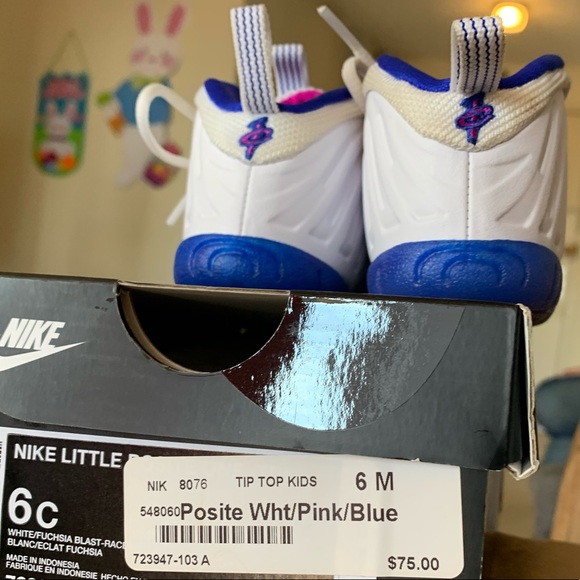 White / fuchsia / gold foam- Posite in Toddlers - Picture 3 of 4